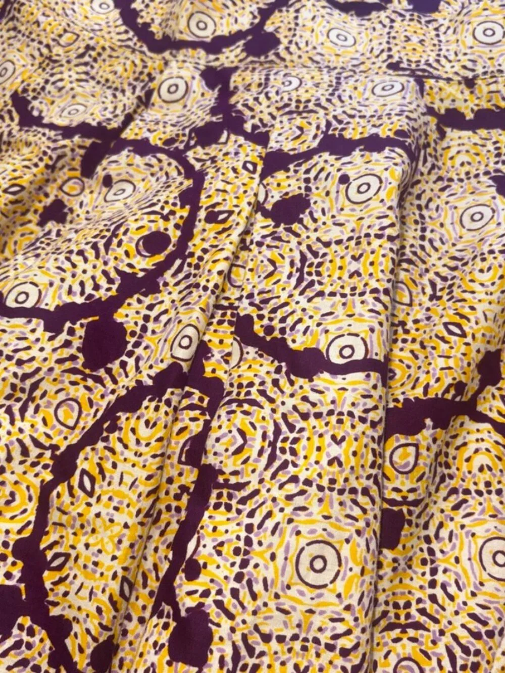 Francis + Benedict 100% Cotton Hand Made in Africa Flowy Printed Skirt size M